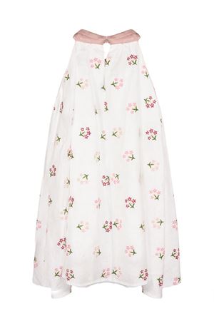 Abito in lino bianco LA STUPENDERIA KIDS | 2TJAB90I18.